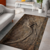 Dinosaur Fossil Area Rectangle Rug For Home Decor