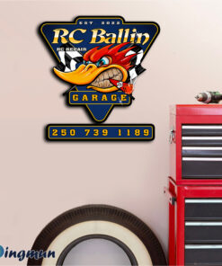 Personalized Hot Rod Repair Garage Kustom Kulture Mr. Horsepower With Phone Number Metal Sign