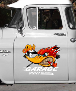 Personalized Stu's Garage Built Not Bought Decal