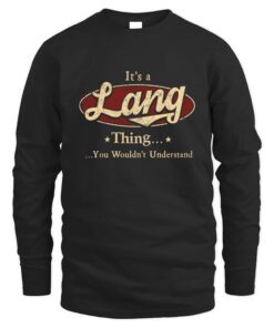 It's LANG Thing You Wouldn't Understand D1