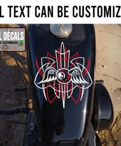 2 Color Flying Eyeball Pinstriping Sticker 12067
