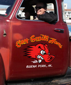 2 Pcs Clay Smith Hams Buena Pork Hot Rod Garage Set 02 Vinyl Stickers 09732