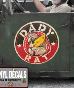 2 Pcs Daddy Rat Vinyl Sticker 10284