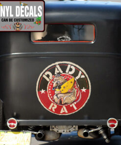 2 Pcs Daddy Rat Vinyl Sticker 10284