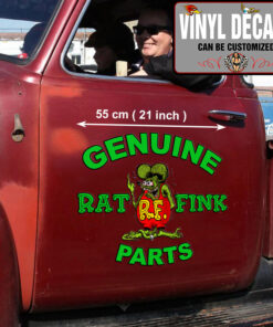 2 Pcs Genuine Parts Hot Rod Garage Lowbrow Art Kustom Kulture Old School Garage Vinyl Sticker 09966