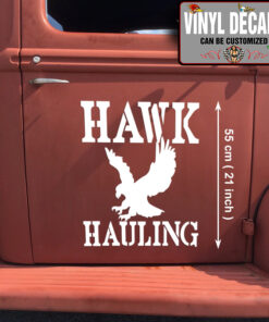 2 Pcs Hawk Hauling Co Trucker Over The Top Vinyl Sticker 09917