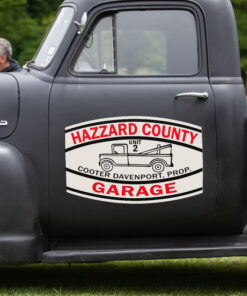 2 Pcs Hazzard County Muscle Car Garage Set 02 Vinyl Stickers 09713