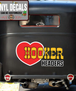 2 Pcs Hooker Headers Vinyl Sticker 10265