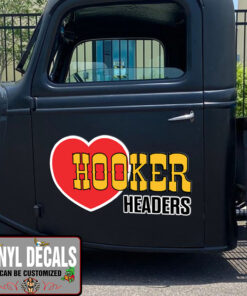 2 Pcs Hooker Headers Vinyl Sticker 10265