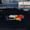 2 Pcs Hot Rod Garage Built Not Bought Rat Rod Vinyl Stickers 09660