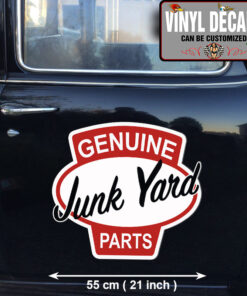 2 Pcs Hot Rod Garage Genuine Parts Vinyl Sticker 09949