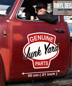 2 Pcs Hot Rod Garage Genuine Parts Vinyl Sticker 09949