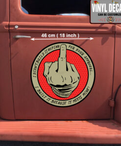 2 Pcs Hot Rod Garage I Didn't Built It Hoping For Your Approval Vinyl Sticker 09914