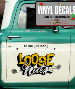 2 Pcs Hot Rod Garage Loose Nuts Vinyl Sticker 09907