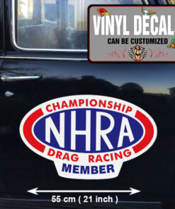 2 Pcs Hot Rod Garage Nhra Drag Racing Vinyl Sticker 10038