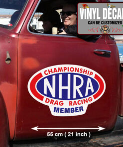 2 Pcs Hot Rod Garage Nhra Drag Racing Vinyl Sticker 10038