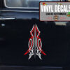 2 Pcs Hot Rod Garage Pinstriping Camper Caravan Rat Rod Kustom Kulture Vinyl Sticker 09952