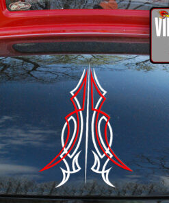 2 Pcs Hot Rod Garage Pinstriping Camper Caravan Rat Rod Kustom Kulture Vinyl Sticker 09952
