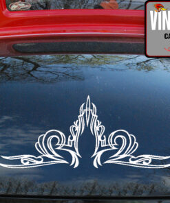 2 Pcs Hot Rod Garage Pinstriping Camper Caravan Rat Rod Kustom Kulture Vinyl Sticker 09953