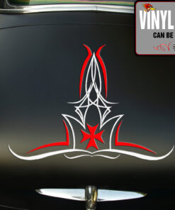 2 Pcs Hot Rod Garage Pinstriping Camper Caravan Rat Rod Kustom Kulture Vinyl Sticker 09954