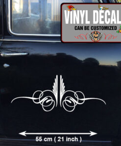 2 Pcs Hot Rod Garage Pinstriping Camper Caravan Rat Rod Kustom Kulture Vinyl Sticker 09956