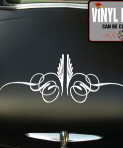 2 Pcs Hot Rod Garage Pinstriping Camper Caravan Rat Rod Kustom Kulture Vinyl Sticker 09956