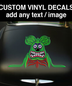 2 Pcs Hot Rod Garage Rat Rod Pinstriping Vinyl Sticker 09963