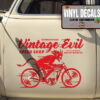 2 Pcs Hot Rod Garage Vintage Evil Speed Shop Vinyl Sticker 09950