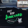 2 Pcs Hot Rod Junkyard Hot Rod Garage Vinyl Sticker 09967