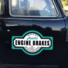 2 Pcs Jacobs Engine Brakes Vinyl Sticker 09696