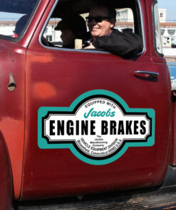 2 Pcs Jacobs Engine Brakes Vinyl Sticker 09696