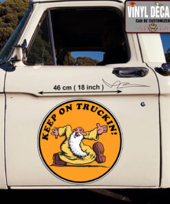 2 Pcs Keep On Truckin! Car Truck Hot Rod Rat Rod Set 02 Vinyl Stickers 09901