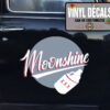 2 Pcs Moon Shine Hot Rod Lettering Vinyl Sticker 10225