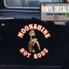 2 Pcs Moonshine Hot Rodz Hot Rod Garage Vinyl Sticker 09960