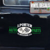 2 Pcs Personalized Auto Parts Garage Service Hot Rod Letting Set 02 Vinyl Stickers 09728