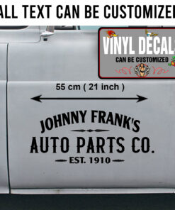 2 Pcs Personalized Auto Parts Hot Rod Garage Rat Rod Kustom Kulture Vinyl Sticker 09976