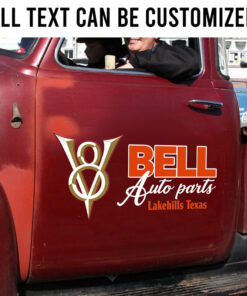 2 Pcs Personalized Auto Parts V8 Garage Set 02 Vinyl Stickers 09757