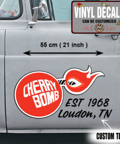 2 Pcs Personalized Cheery Bomb Vinyl Sticker 10264