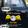 2 Pcs Personalized Eye Ball Hot Rod Speed Shop Garage Vinyl Stickers 09654