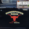 2 Pcs Personalized Farm Truck Lettering Ranch Truck Lettering Hot Rod Longhorn Ranch Vinyl Sticker 10082