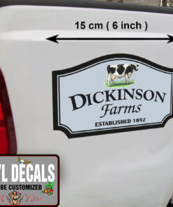 2 Pcs Personalized Farm Truck Lettering Ranch Truck Lettering Hot Rod Vinyl Sticker 10070