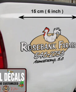2 Pcs Personalized Farm Truck Lettering Ranch Truck Lettering Hot Rod Vinyl Sticker 10080