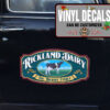 2 Pcs Personalized Farmer Dairy Farm Truck Lettering Hot Rod Vinyl Sticker 10068