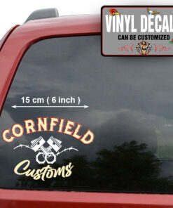 2 Pcs Personalized Hot Rod And Custom Vintage Garage Pinstriping Piston Vinyl Sticker 09933