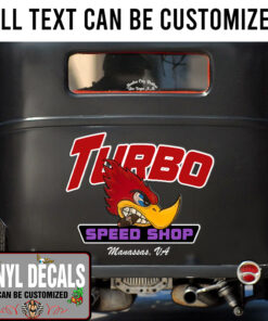 2 Pcs Personalized Hot Rod Bird Lettering Vinyl Sticker 10287