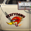 2 Pcs Personalized Hot Rod Bird Vinyl Sticker 10257