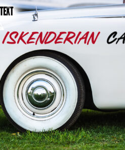 2 Pcs Personalized Hot Rod Garage Cams Hood Cover Vinyl Sticker 10029