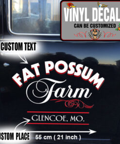 2 Pcs Personalized Hot Rod Garage Farm Pinstriping Ranch Vinyl Sticker 10032