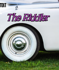 2 Pcs Personalized Hot Rod Garage Hood Cover Vinyl Sticker 10027