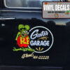 2 Pcs Personalized Hot Rod Garage Lowbrow Art Rat Fink Vinyl Sticker 09934